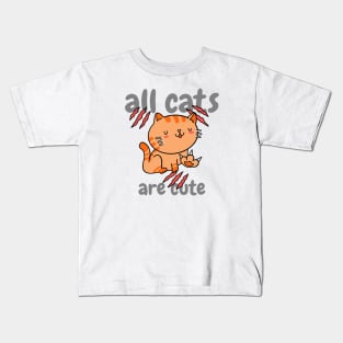 All Cats are Cute Kids T-Shirt